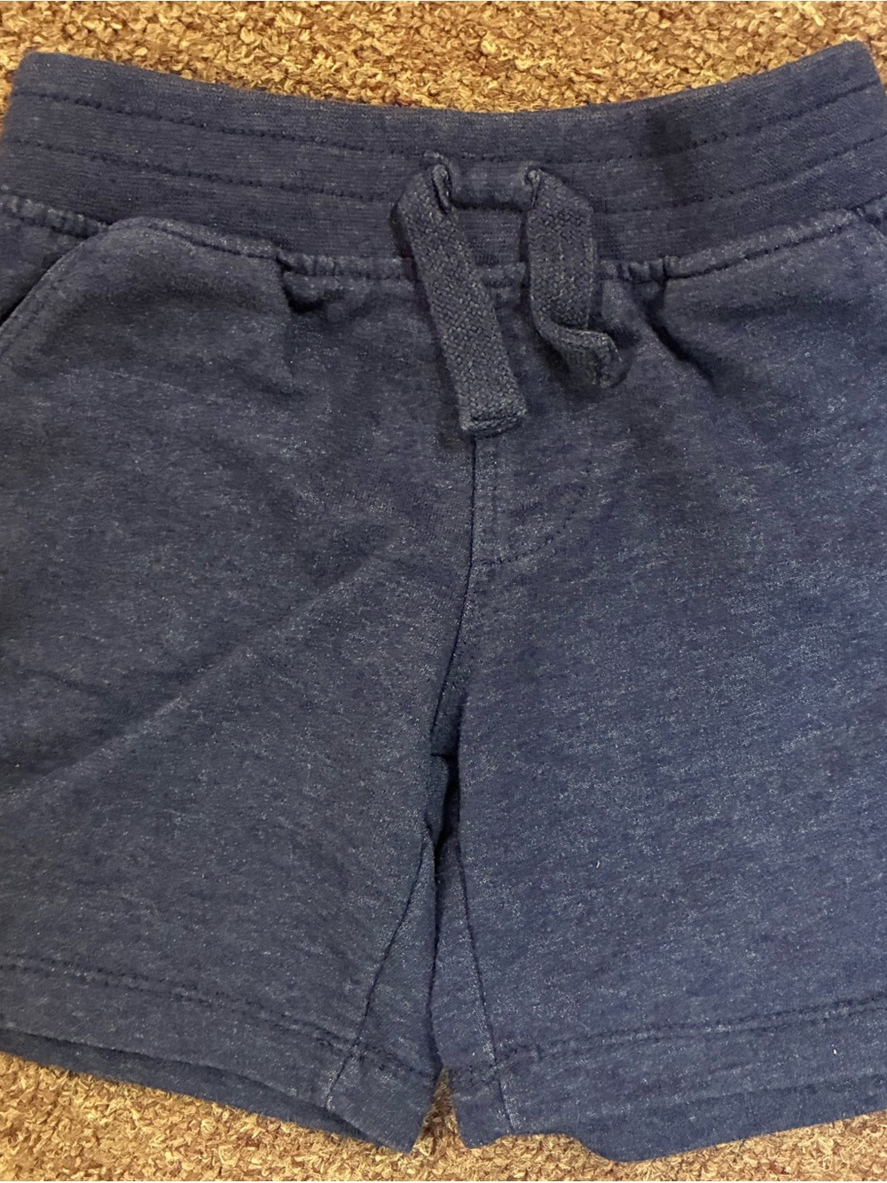 Guess Navy Heather Drawstring Knit Shorts